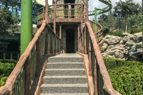 Декорации из бетона для аттракциона Лабиринт - фото 11