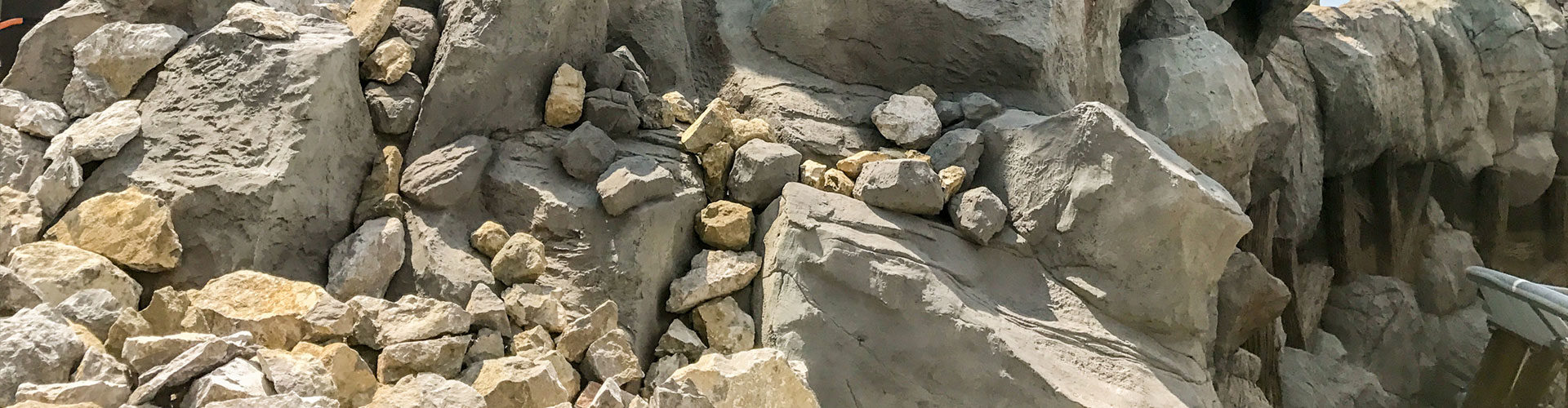 Декорации из бетона для аттракциона ШАХТА 1771