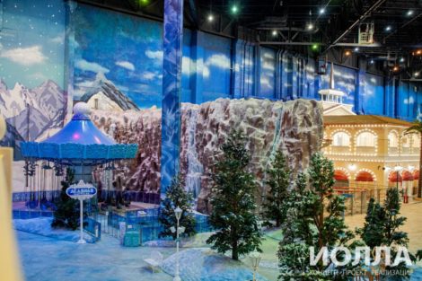 Заснеженная скала - парк остров мечты фото 21