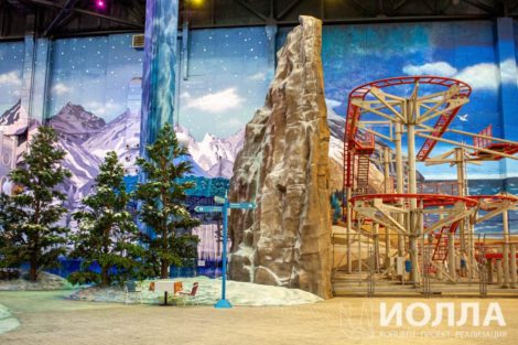 Заснеженная скала - парк остров мечты фото 23