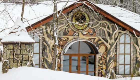 Наружная отделка фасада ресторана фото
