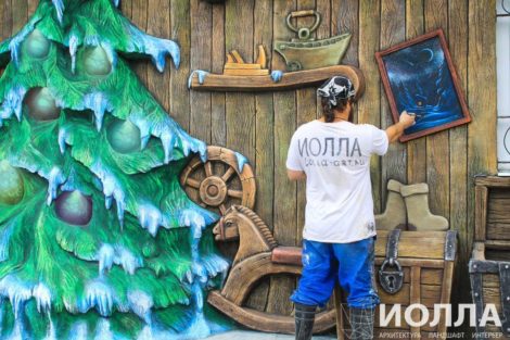 Отделка фасада фабрики Деда Мороза - фото 2