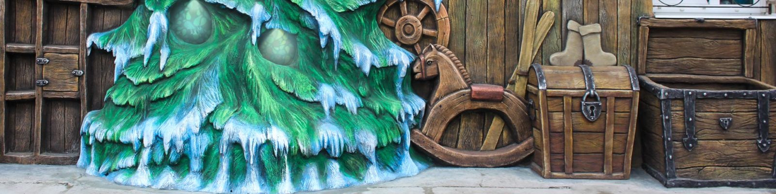 Отделка фасада фабрики Деда Мороза