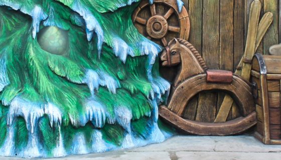 Отделка фасада фабрики Деда Мороза